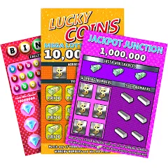 Взломанная Scratch Off Lottery Casino (Скретч Офф Лотерейное Казино)  [МОД Unlimited Money] - последняя версия apk на Андроид