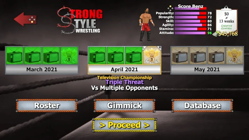 Wrestling Empire (Рестлинг Импайр)  [МОД Меню] Screenshot 3