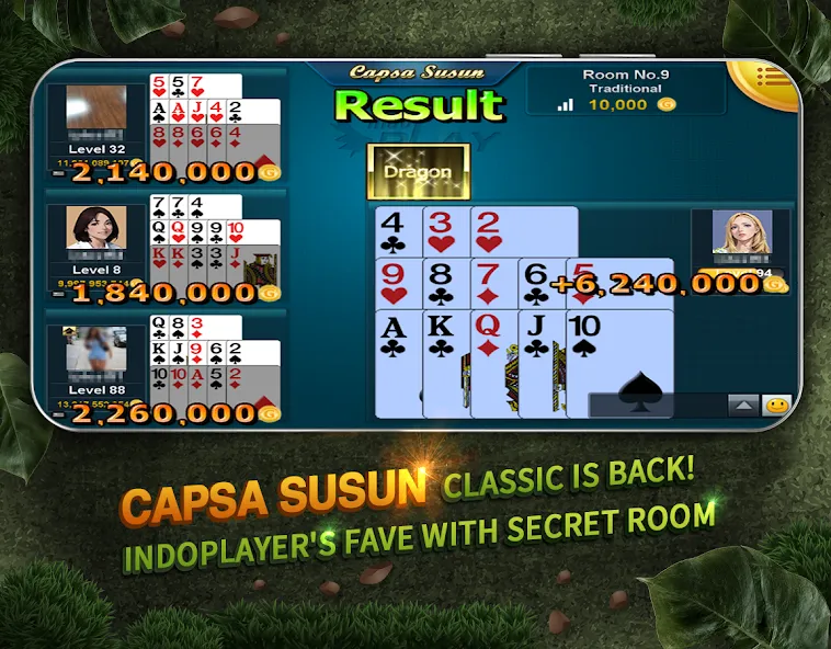 Indoplay-Capsa Domino QQ Poker (Индоплэй)  [МОД Menu] Screenshot 2