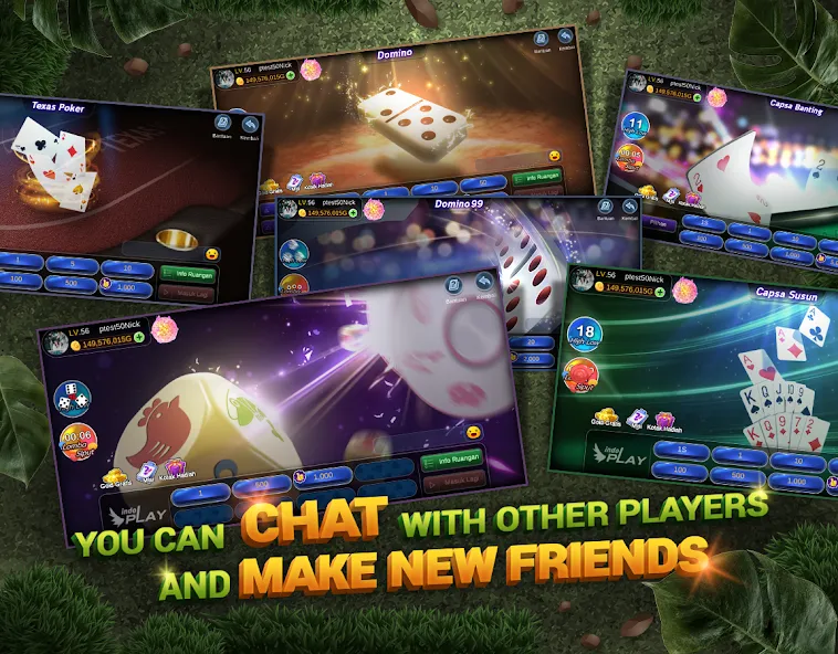 Indoplay-Capsa Domino QQ Poker (Индоплэй)  [МОД Menu] Screenshot 5