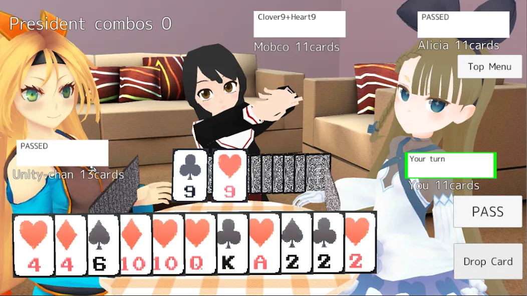 President Card Game (Президент карточная игра)  [МОД Бесконечные монеты] Screenshot 2