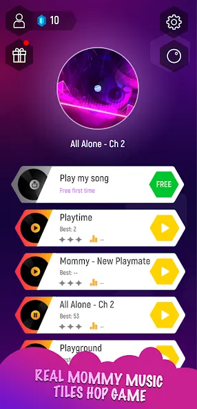 Mommy 3D Music Tiles Hop Game (Мамочка 3D Музыкальная Игра По Прогулкам Плитки)  [МОД Menu] Screenshot 1