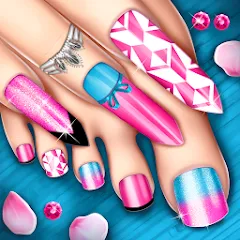 Скачать взломанную Nail Art Fashion Salon Game  [МОД Бесконечные монеты] - стабильная версия apk на Андроид
