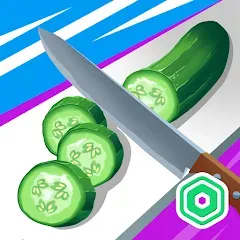 Взломанная Super Slices Robux Roblominer (упер Слайсес Робукс Робломайнер)  [МОД Mega Pack] - полная версия apk на Андроид