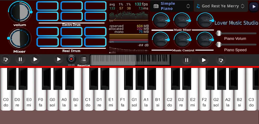 Org Piano:Real Piano Keyboard (Орг Пиано)  [МОД Mega Pack] Screenshot 2