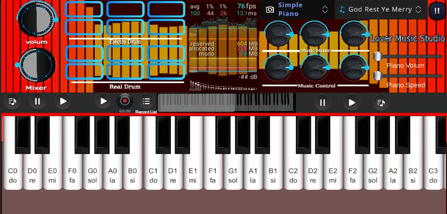 Org Piano:Real Piano Keyboard (Орг Пиано)  [МОД Mega Pack] Screenshot 4