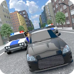 Скачать взломанную Police Car Chase  [МОД Меню] - стабильная версия apk на Андроид