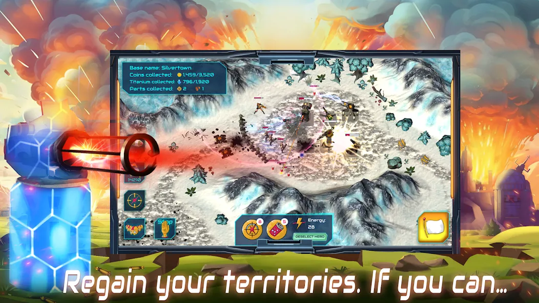 Boulder Base: Defense Strategy (Боулдер Бейс)  [МОД Бесконечные монеты] Screenshot 5