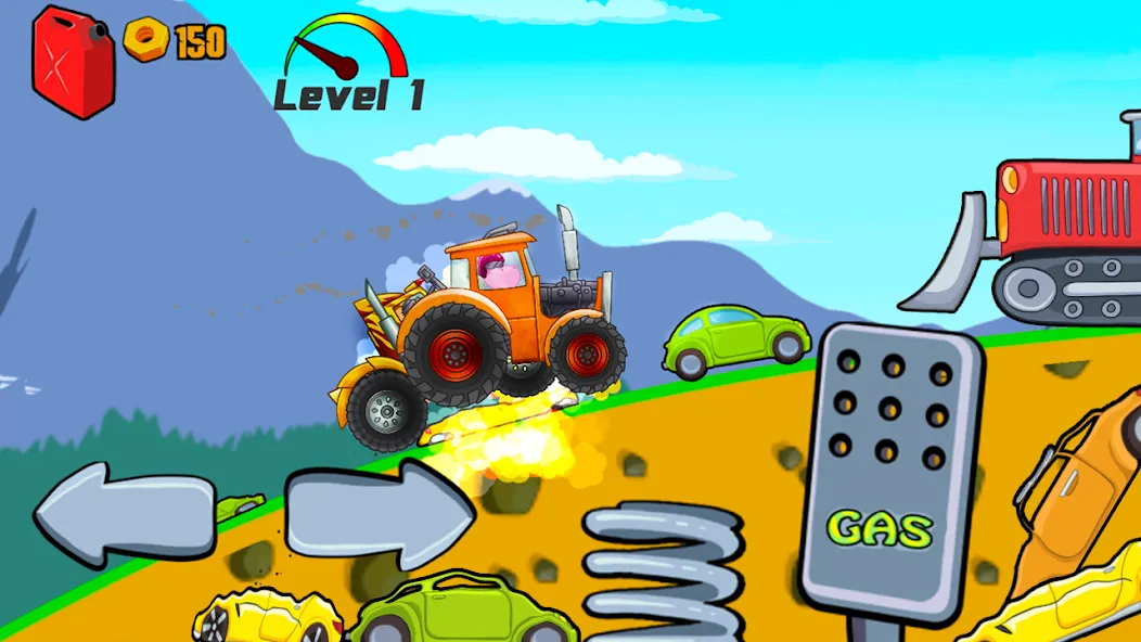 Kids Monster Truck Racing Game  [МОД Бесконечные деньги] Screenshot 3