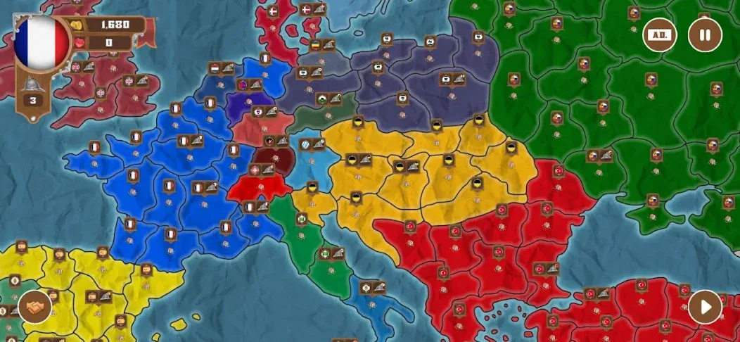 World conquest: Europe 1812 (Всемирное завоевание)  [МОД Все открыто] Screenshot 3