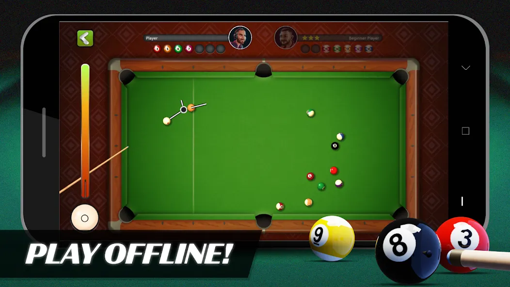 8 Ball Billiards Offline Pool (Балл Бильярд Оффлайн Пул)  [МОД Много денег] Screenshot 1