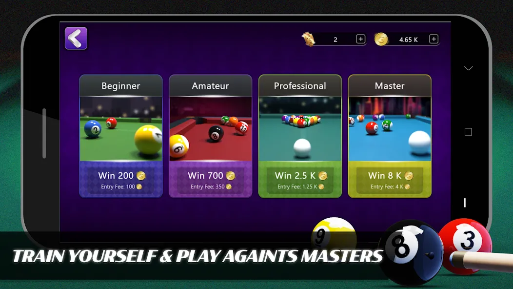 8 Ball Billiards Offline Pool (Балл Бильярд Оффлайн Пул)  [МОД Много денег] Screenshot 2