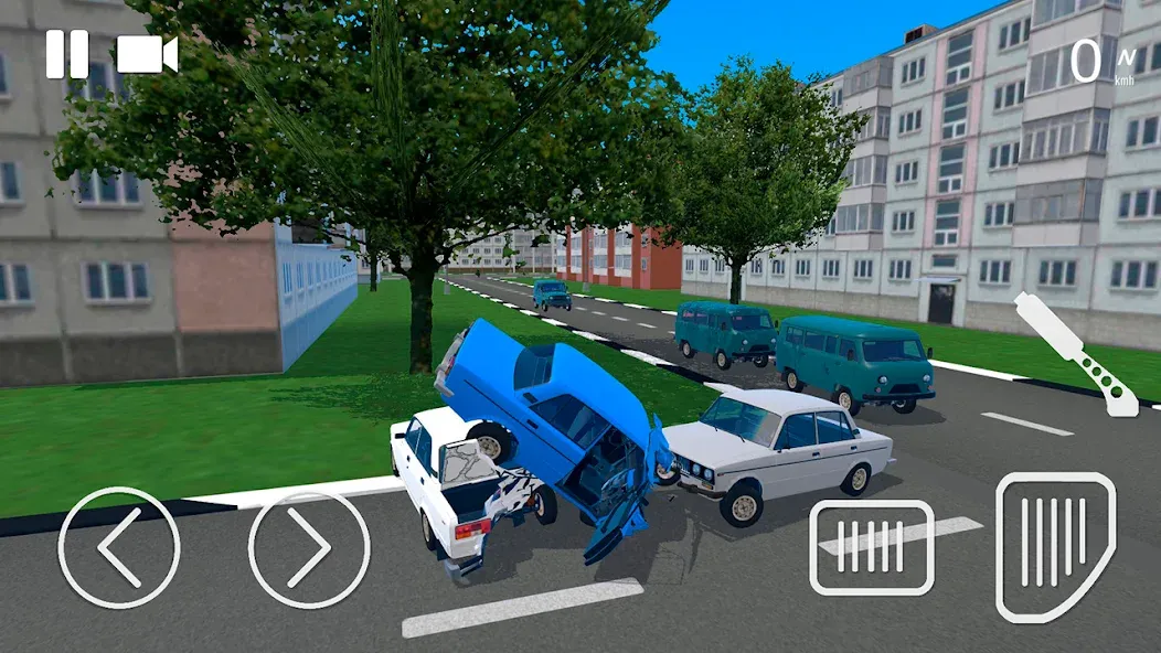 Russian Car Crash Simulator (Рашн Кар Краш Симулятор)  [МОД Все открыто] Screenshot 2