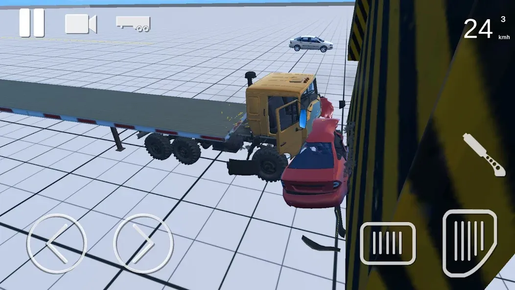 Truck Crash Simulator Accident (Симулятор ДТП с грузовиком)  [МОД Unlocked] Screenshot 4