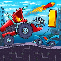 Скачать взломанную Car Eats Car - Apocalypse Race (Кар Итс Кар)  [МОД Unlimited Money] - стабильная версия apk на Андроид