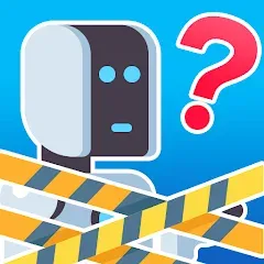 Скачать взломанную No Robots Allowed - Crazy Quiz (Но роботы не допускаются)  [МОД Много монет] - стабильная версия apk на Андроид