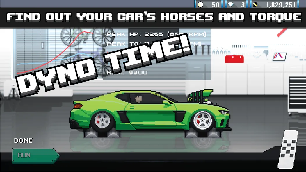 Pixel Car Racer (Пиксельный гоночный автомобиль)  [МОД Бесконечные деньги] Screenshot 3