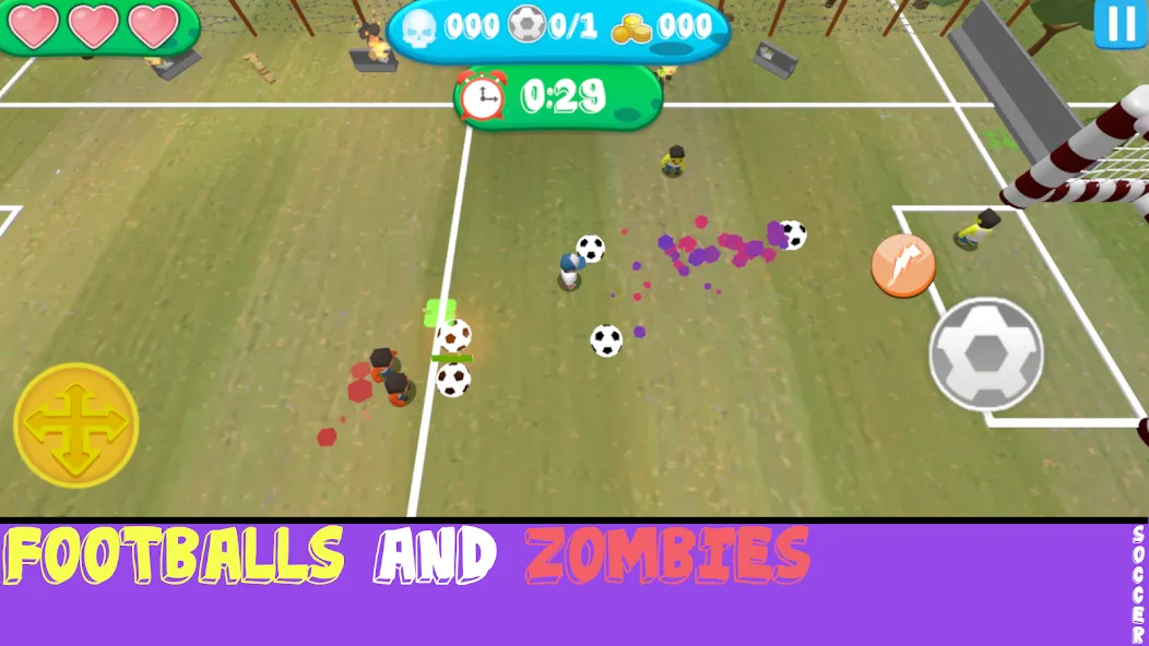 Soccer Apocalypse Survival (Соккер Апокалипсис Сурвивал)  [МОД Меню] Screenshot 4