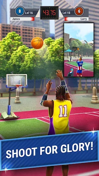 3pt Contest: Basketball Games  [МОД Menu] Screenshot 2