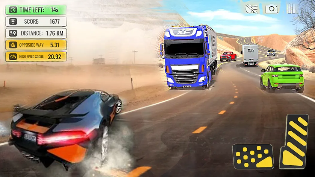 Car Highway Racing for Speed (Трафик Рейсер Трафик игры)  [МОД Много денег] Screenshot 4