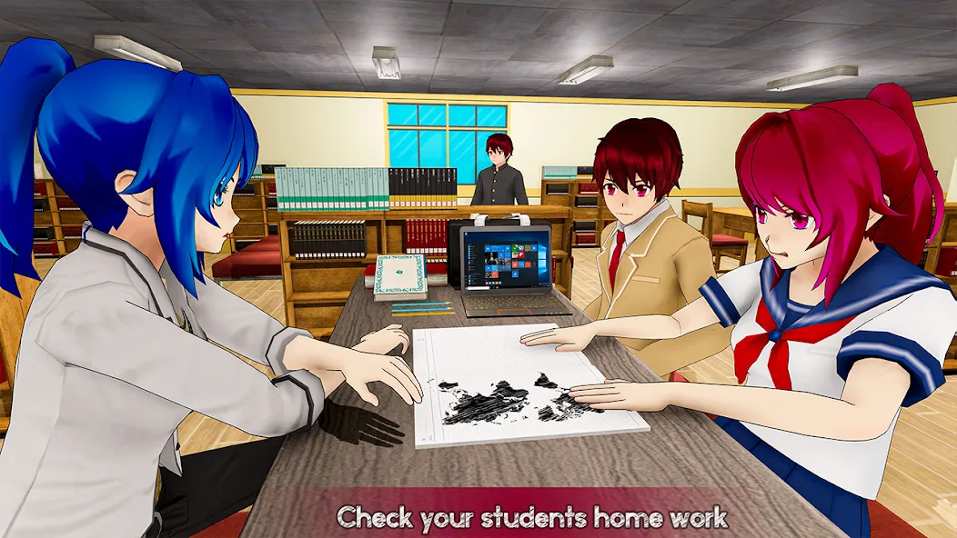 Anime Girl School Teacher 3D  [МОД Mega Pack] Screenshot 5