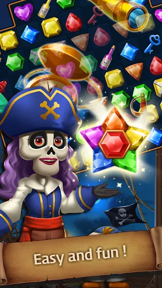 Jewels Ghost Ship: jewel games (Джуэлз Гост Шип)  [МОД Unlocked] Screenshot 3