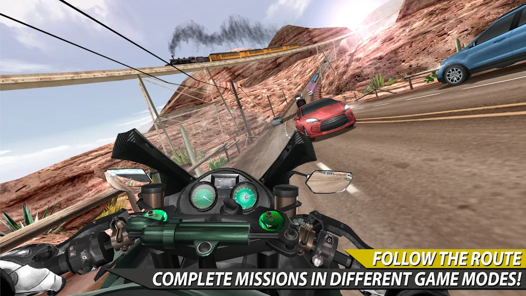 Moto Rider In Traffic (Мото Райдер в Трафике)  [МОД Бесконечные деньги] Screenshot 1