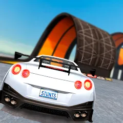 Скачать взломанную Car Stunt Races: Mega Ramps (Кар Стант Рейсы)  [МОД Бесконечные монеты] - полная версия apk на Андроид