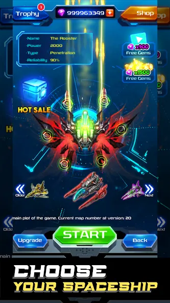 Galaxy Attack: Space Shooter (Гэлэкси Аттак)  [МОД Много монет] Screenshot 2