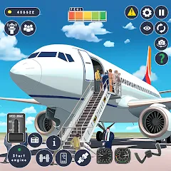 Взлом Airplane Game Flight Simulator  [МОД Menu] - полная версия apk на Андроид