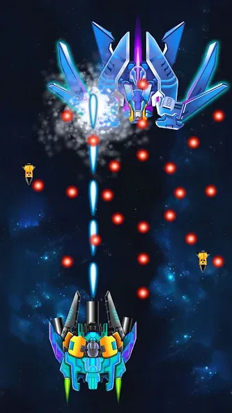 Galaxy Attack: Shooting Game (Гэлэкси Аттак)  [МОД Бесконечные монеты] Screenshot 5