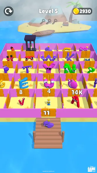 Alphabet Battle: Room Maze (Алфавит батл)  [МОД Menu] Screenshot 4