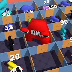 Взломанная Alphabet Battle: Room Maze (Алфавит батл)  [МОД Menu] - последняя версия apk на Андроид