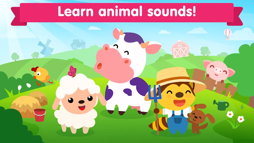 Animal sounds games for babies  [МОД Menu] Screenshot 1