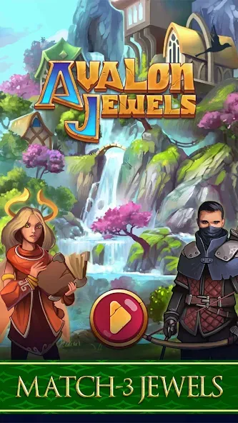 Avalon Jewels Match-3 (Авалон Джуэлс)  [МОД Меню] Screenshot 1