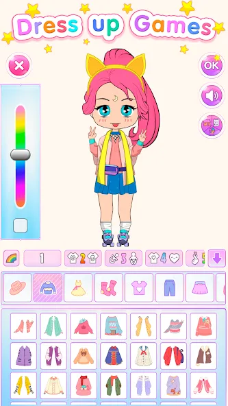 Chibi Doll Dress Up Games  [МОД Все открыто] Screenshot 1