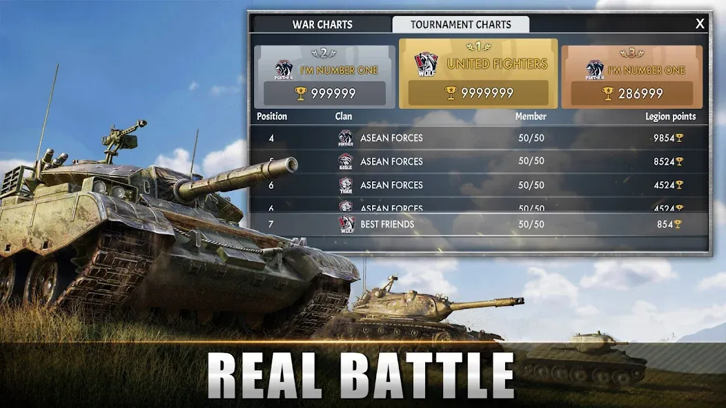 Tank Warfare: PvP Battle Game (Танковое сражение)  [МОД Бесконечные монеты] Screenshot 2