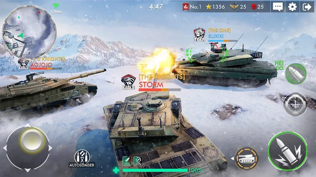 Tank Warfare: PvP Battle Game (Танковое сражение)  [МОД Бесконечные монеты] Screenshot 5