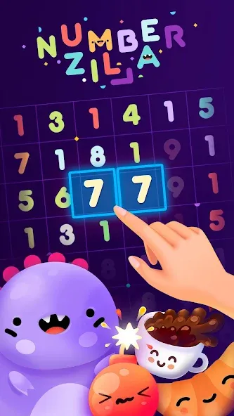 Numberzilla: Number Match Game (Намберзилла)  [МОД Бесконечные деньги] Screenshot 1