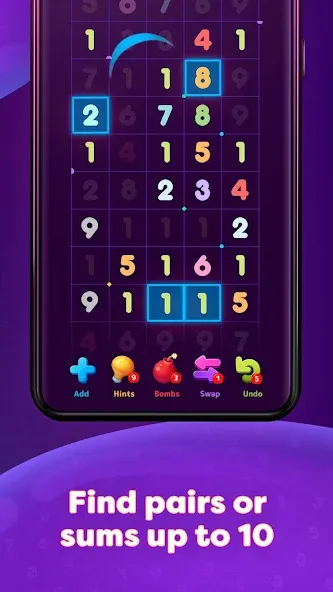 Numberzilla: Number Match Game (Намберзилла)  [МОД Бесконечные деньги] Screenshot 3