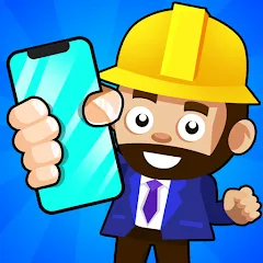 Взломанная Idle Smartphone Tycoon Factory (Смартфон Фабрика Айдл Тайкун)  [МОД Бесконечные монеты] - стабильная версия apk на Андроид