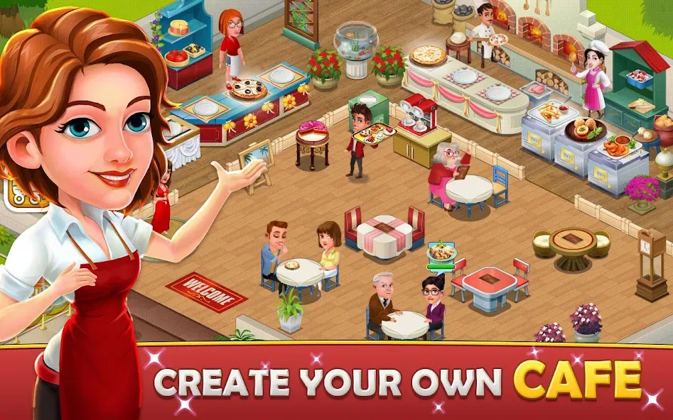 Cafe Tycoon – Cooking & Fun  [МОД Бесконечные деньги] Screenshot 1