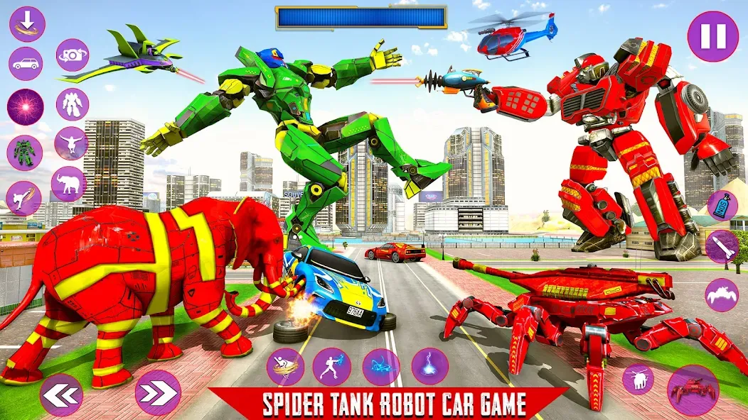 Spider Mech Wars - Robot Game  [МОД Меню] Screenshot 5