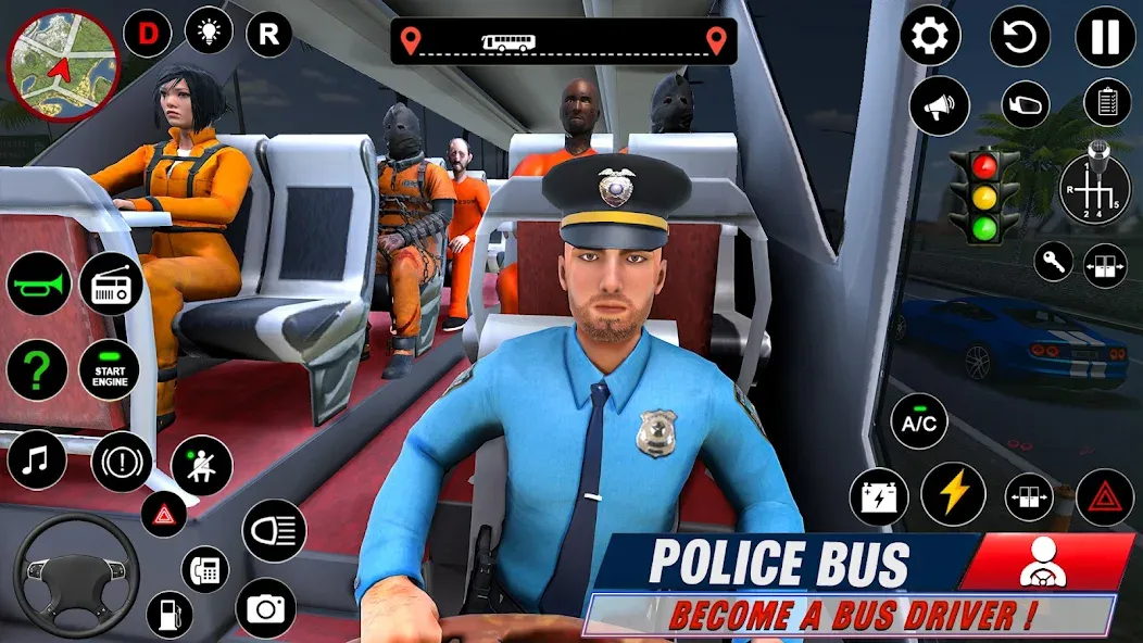 Police Bus Simulator Bus Games  [МОД Mega Pack] Screenshot 3