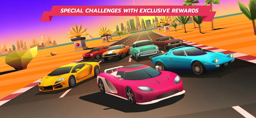 Horizon Chase – Arcade Racing (Хорайзон Чейс)  [МОД Меню] Screenshot 3