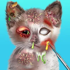 Скачать взломанную Virtual Cat ASMR Spa Makeover (Виртуальный кот  Спа Мэйкавер)  [МОД Много денег] - полная версия apk на Андроид