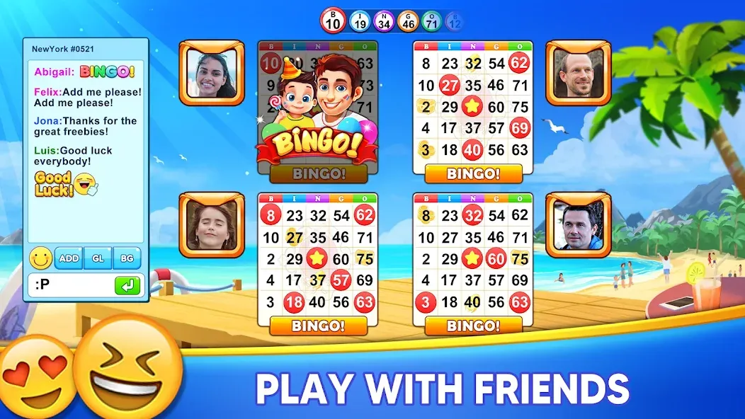 Bingo Holiday: Live Bingo Game  [МОД Бесконечные монеты] Screenshot 5