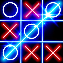 Скачать взлом Tic Tac Toe Glow: 2 Players  [МОД Много денег] - полная версия apk на Андроид