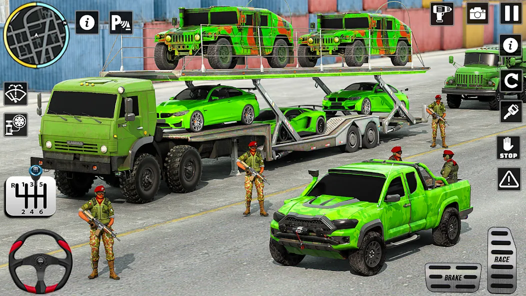 US Army Games Truck Transport (Армейские военные транспортные игры)  [МОД Все открыто] Screenshot 4