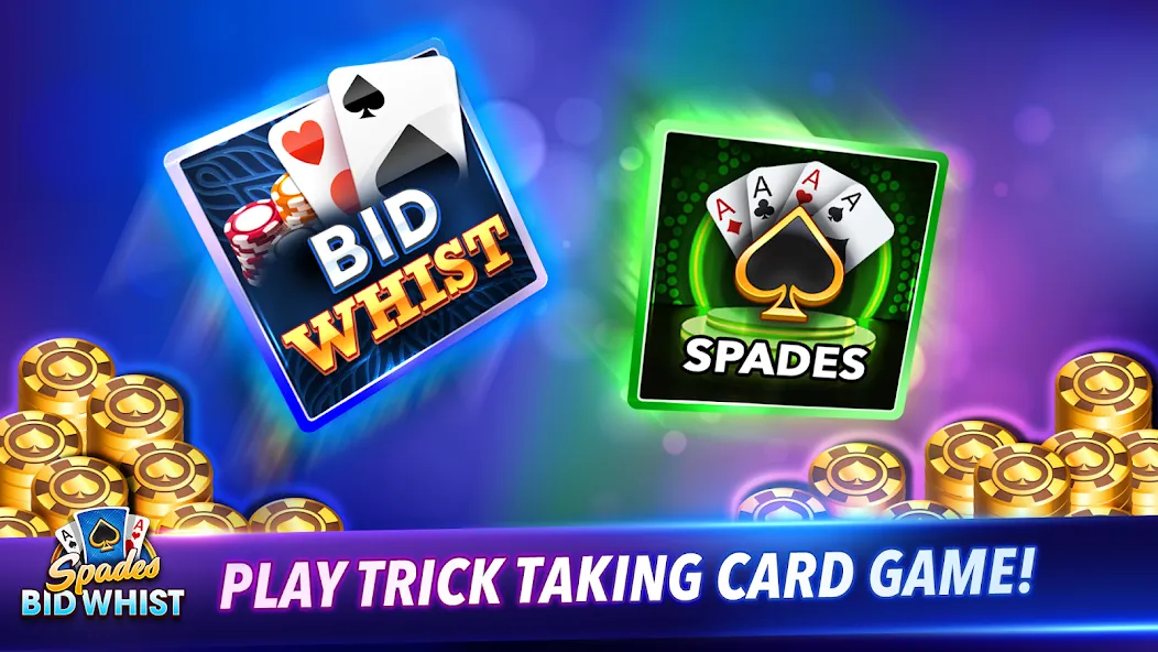 Spades: Bid Whist Classic Game (Бид Вист Классик)  [МОД Unlimited Money] Screenshot 1